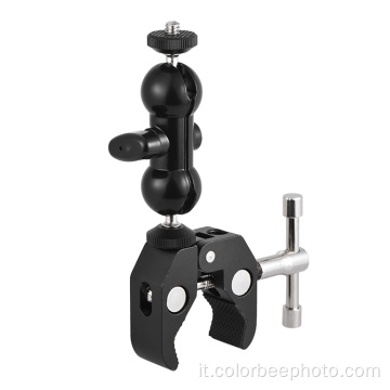 Supporto Super Clamp con mini testa a sfera rotante